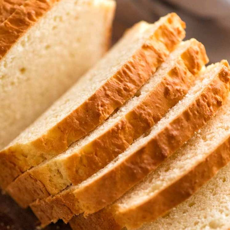 关闭的三明治面包没有酵母GydF4y2Ba