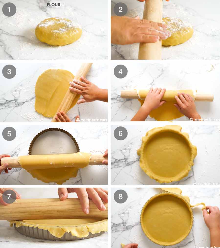 如何制作甜蜜的馅饼外壳（甜糕点） - 法国挂钩袋子GydF4y2Ba